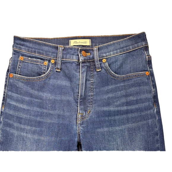Madewell Cali Demi Boot Blue Jeans Women Size 27 High Rise Denim Stretch Capsule - Picture 4 of 15